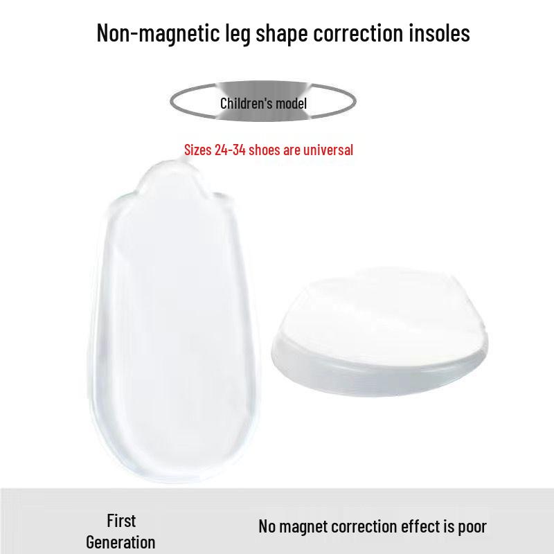 O-leg Silicone Correction Insole: 4th Gen Volcanic Magnetic Heel Pad for X/XO-Type Alignment