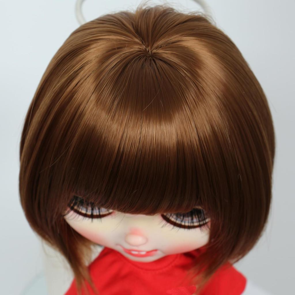 Linfairy inch Doll Wig 9-10 (Brown Bob)