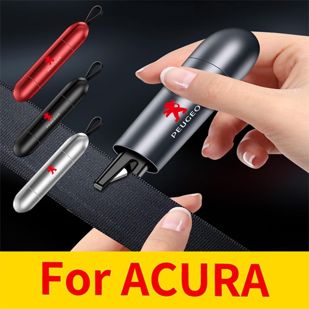 For Peugeot 308 406 508 3008 5008 1008 607 208 4008 1PCS Car Emergency Glass Breaker Seat Belt Cutter Escape Tools Center Cover