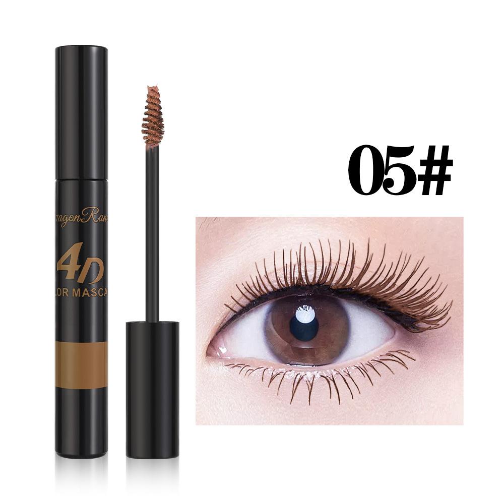 Mascara 5D colorato volume styling duraturo blu viola arricciatura allungamento impermeabile asciugatura rapida trucco occhi ciglia estensione seta