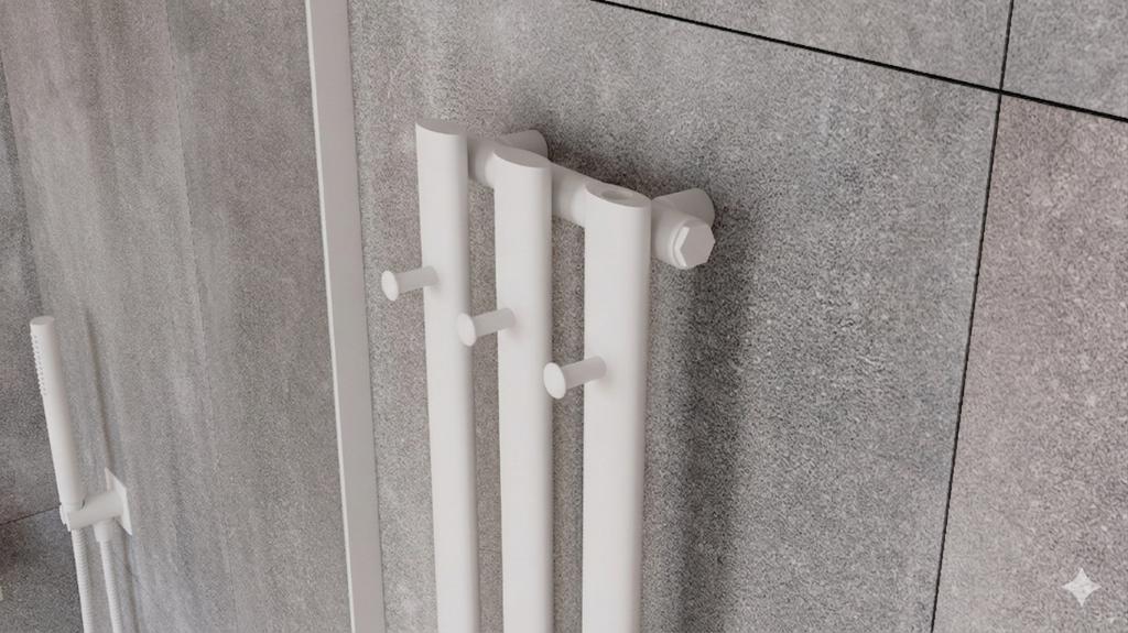 Luxrad Azure bathroom radiator 150x24.2 cm white ZDC 312 W