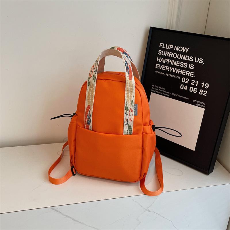 Japanese simple and versatile backpack women's 2025 new fashion and leisure shoulder backpack light travel student breast bag