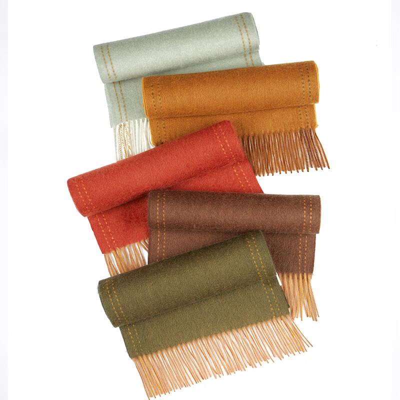 SIYUTANG 100% Cashmere Two-Tone Shawl