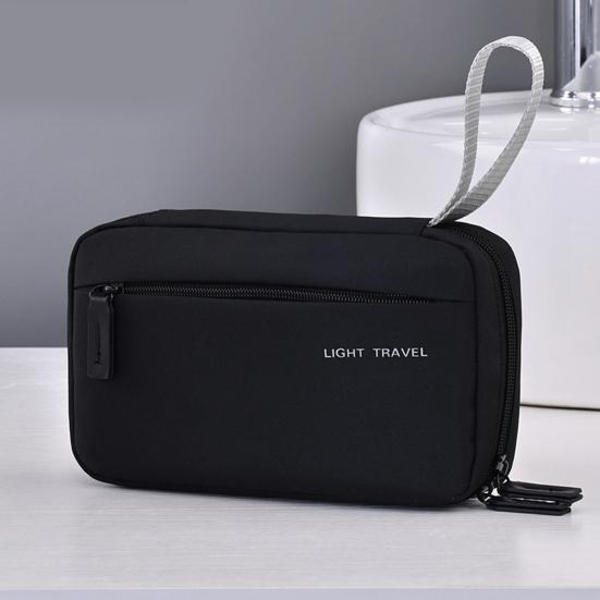 Wasserdichte Reise-Kulturbeutel für Männer Frauen Weit zu öffnende aufblasbare Kosmetik-Make-up-Organizer-Tasche mit Griff für Shampoo Conditioner Make-up-Zubehör