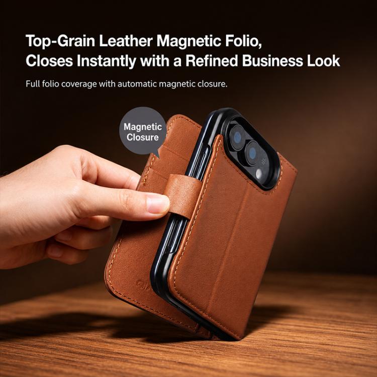 QIALINO Classics 3rd Genuine Leather Phone Case