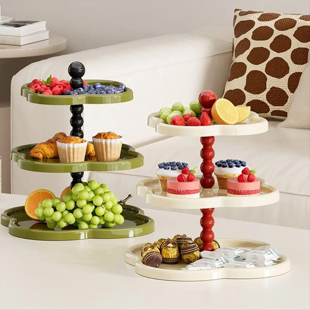 2/3 Layers Dessert Display Stand Flower Shape Cupcake Serving Stand Tiered Serving Trays  Wedding
