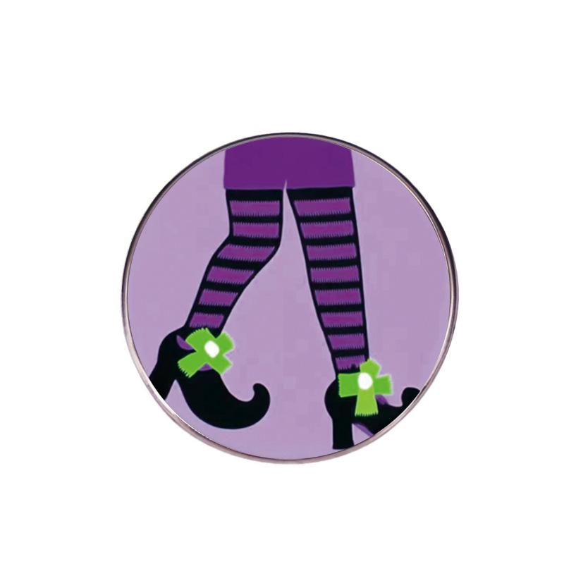 Trendy Personalized Halloween Metal Brooch - Stylish Clothing Accessory