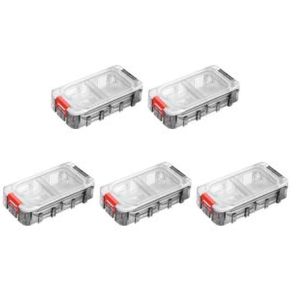 Fishing Tackle Box Expandable Fishing Tackle Box Fishing Hardware Toolbox Waterproof Tool Box Clear Top Fishing Lure Storage Box