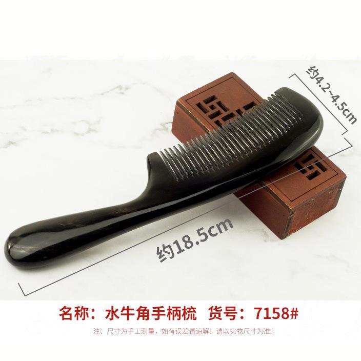 Horn comb unknotted Unisex head meridian massage comb