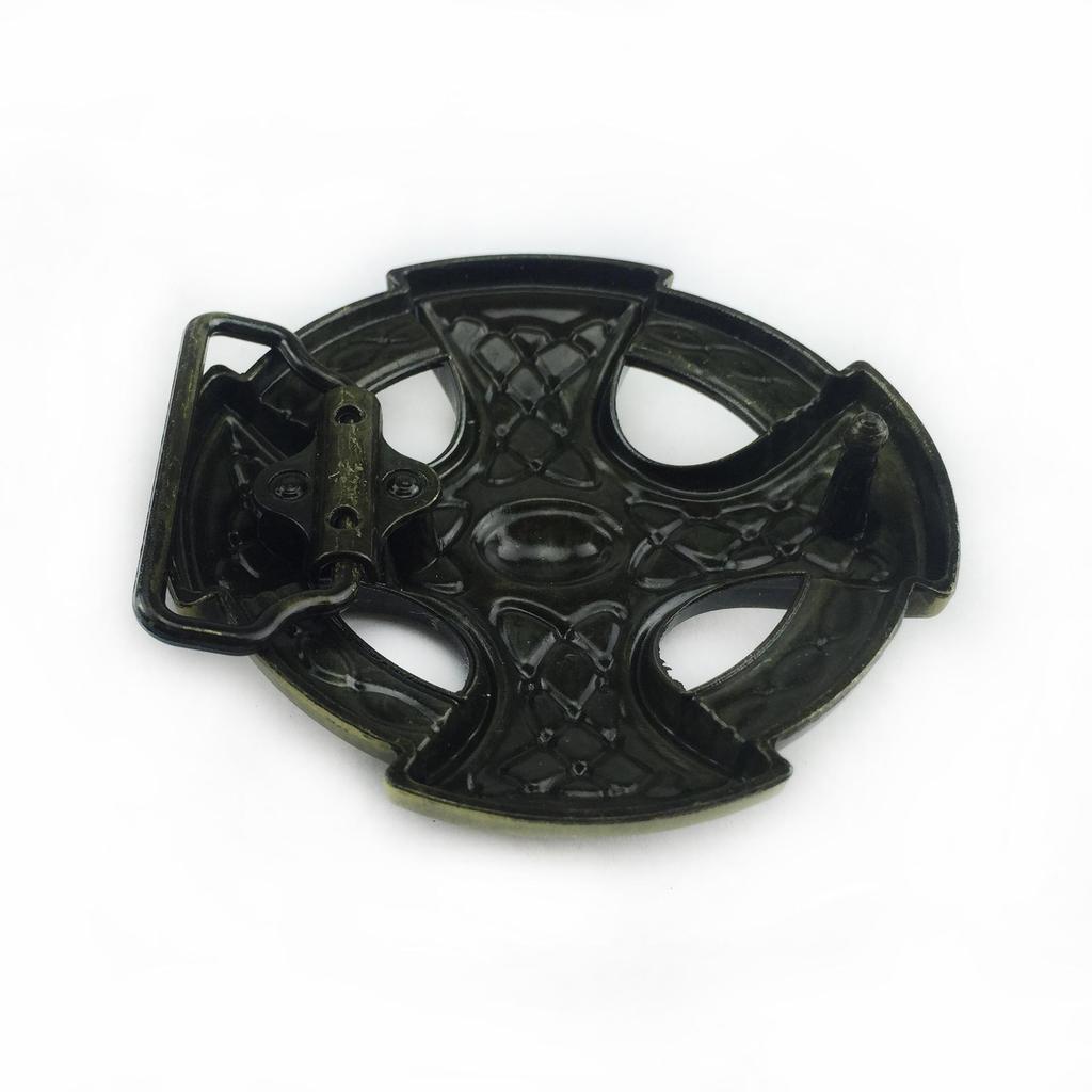 Round Celtic Belt Buckle - Western Cowboy Style