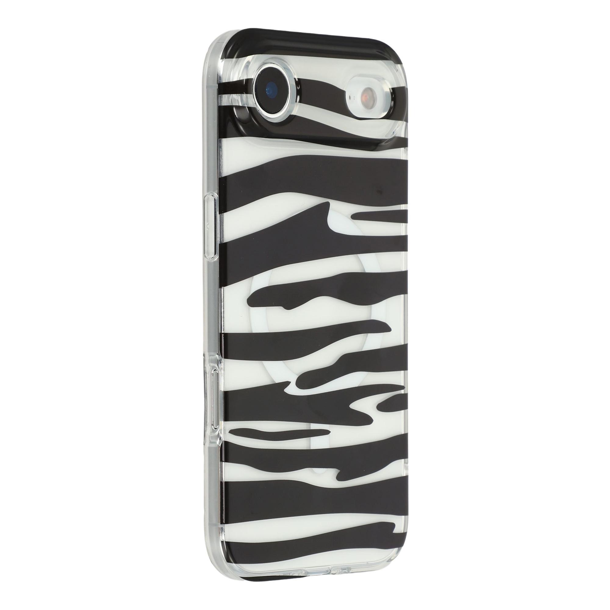 

For iPhone Air Magnetic Case Hollow Leopard Print Design TPU PC Phone Back Cover