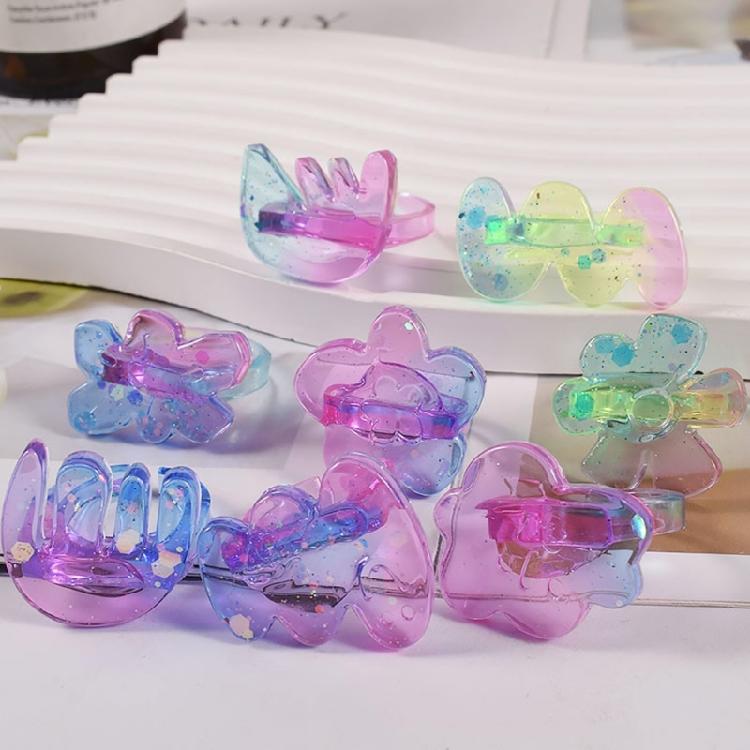 Flower Silicone Ring Molds with Different Sizes for DIY Crafts Jewelry Making