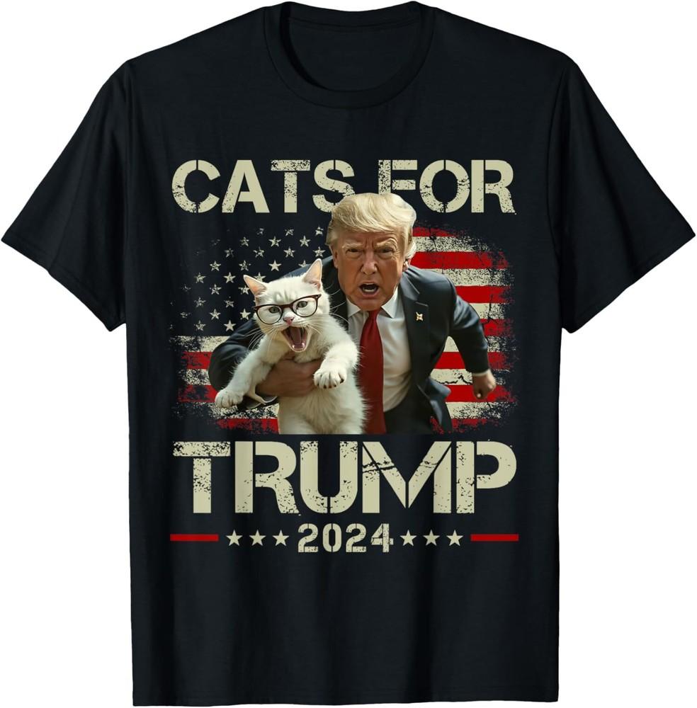 

Cats For Trump 2024 Election T-Shirt Unisex T-Shirt XL