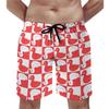 Summer New 3D Printed Cute Animal Yellow Duck Men's Children's Beach Shorts, Fun Street Style Swimming Trunkslvn