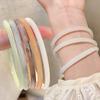 Trendy Glass Imitation Jade Bracelet Women Elegant Jingle Bangle Girl No Fading No Pungent Smell Fashion Bracelets Charm Jewelry