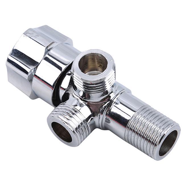 Brass Double Outlet Angle Valve One In Two Dual-Purpose Multi-function Angle Valve