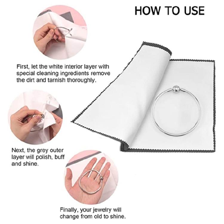 Durable Silver Cleaning Cloth Professional Silver Polishing Cloths for Jewelry