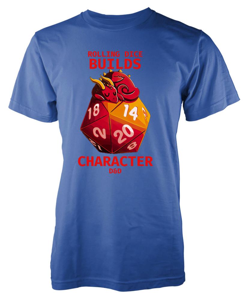 

Custom Dungeons And Dragons Dice T-Shirt Kids Sizes Roleplay Personalised tee L