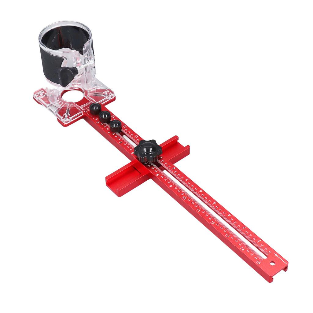 Router Milling Groove Bracket 4 in 1 Cabinet Hardware Jig Circle Cutting Guide Adjustable Woodworkin