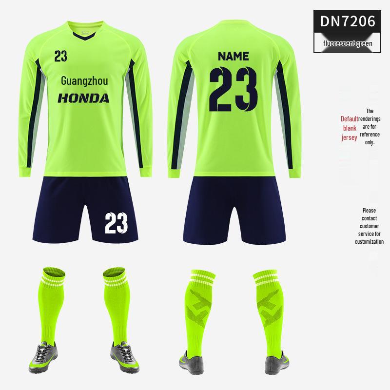 Kids  Long Sleeve Soccer Kit for Boys and Girls - Autumn Training & School Match Uniform 20