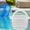 Skimmer Basket For Swim Pool Swim Pool Filter Basket With Handle Reusable Strainer Stain Removal Accessories For Home Petal Dirt
