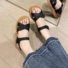 Feiern Sie 2025 Sommer Neue Flache Sandalen für Damen für Draußen Casual Weiche Sohle Schuhe Damen Kreuzband Sandalias Mujer