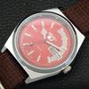 JAPAN VINTAGE REFURBISHED SEIKO 5 AUTOMATIC 6309A MENS RED DIAL WATCH a440911-4