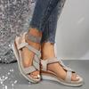 Fashion Fashionable Open-toe Breathable Flat-soled Lightweight Non-slip Wear-resistant New Beach Sandals Shoes for Women Chaussure Femme