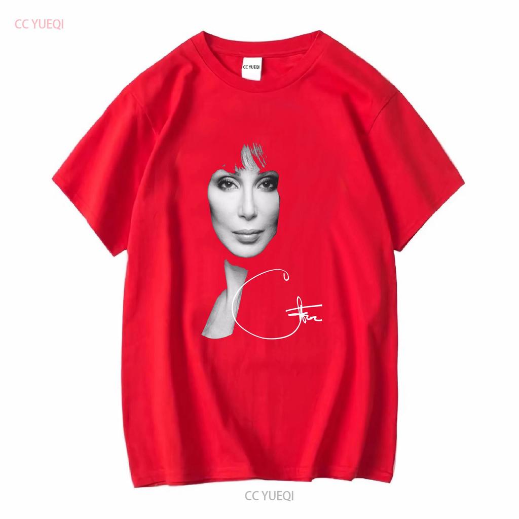 Ispirata Cher Firma Cotone Nero Unisex T Shirt S a 5XL Per Fan PM378 vintage Lavato moda Traspirante Morbido Casual Leggermente
