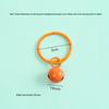 Colorful 14mm Alloy Card Ring Bell Keychain Pendant for DIY Accessories