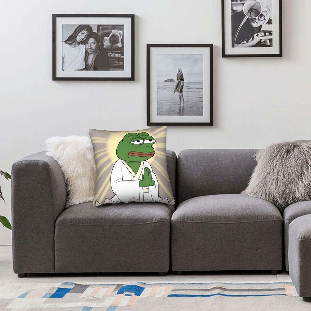 Pepe The Frog Pillow Case Retro Trendy Pillow Cover Soft Pillowcases For Sofa Home Decoration