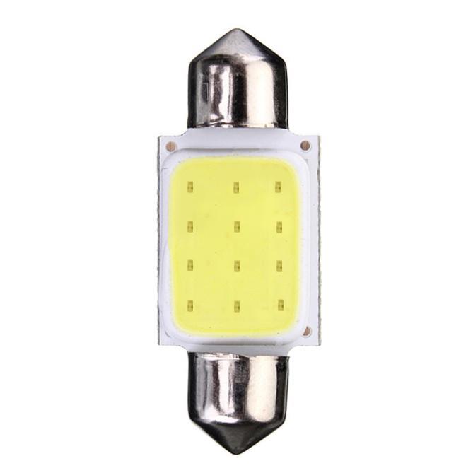 

2 шт., высокое качество, 36 мм, гирлянда COB, 12 чипов, 12 В постоянного тока, светодиодные автомобильные купольные лампы для чтения