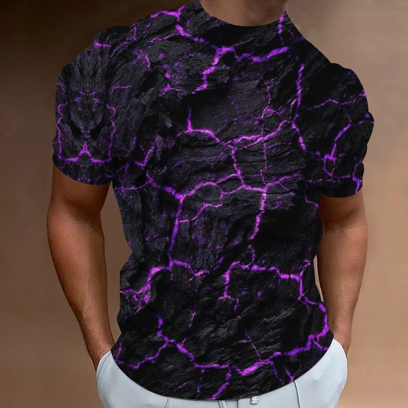 

Volcanic Rock 3D Pattern Print Abstract Harajuku Men s T Shirt Fashion Hip Hop Street Short Sleeve Top Oversized T Shirt S