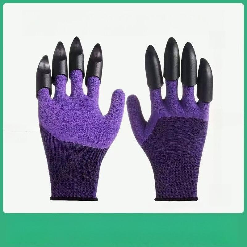 Waterproof Anti-thorn Gardening Gloves With Claw Fingers Wear Resistant Digging Weeding Safety Protective Hand Gear