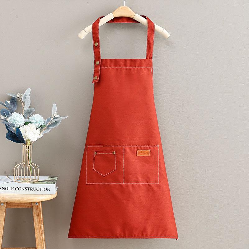 Stain-Proof Canvas Apron with Custom Logo for Western Restaurants, Hot Pot Establishments, and Milk Tea Shops