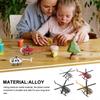 4 Stück Kinder Metallhubschrauber Dekoration Kinder Flugzeugmodell Neues Metallflugzeugmodell Schmuck