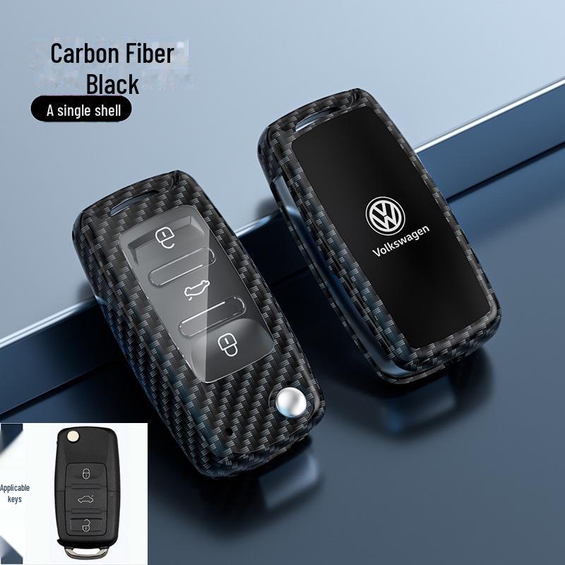 Kryt klíče Volkswagen Lavida pro 24 modelů - Sagitar, Tanyue, Tiguan, Bora a další - Skořepina s přezkou na tašku do auta - Chraňte své klíče stylově.