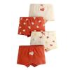 Kids' Pure Cotton Cartoon Boxer Briefs - Antibacterial Korean Style for Baby Girls