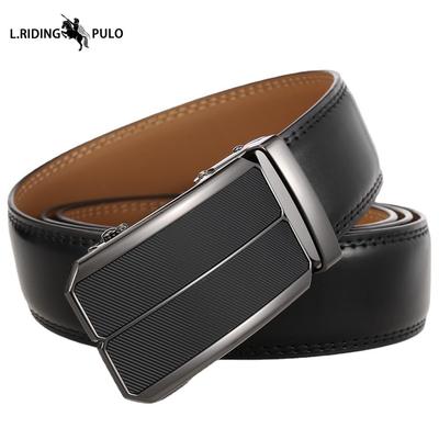 Ceinture Homme Haut de Gamme Cuir Véritable Boucle Automatique Ceinture Cuir de Vache Ceinture Jeune Homme