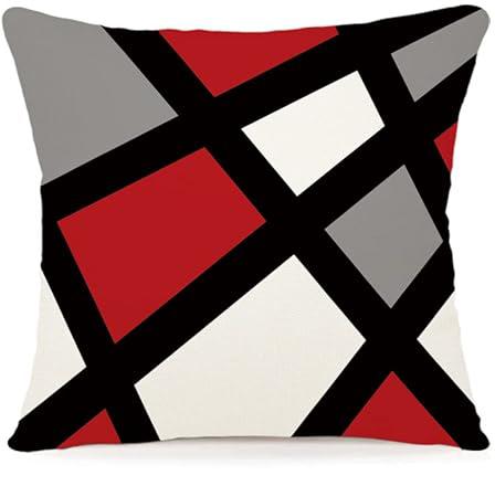 Black and red geometric print decorative cushion cover decorative cushion cover sofa cushion cover 40x40cm home decor 40x40cm