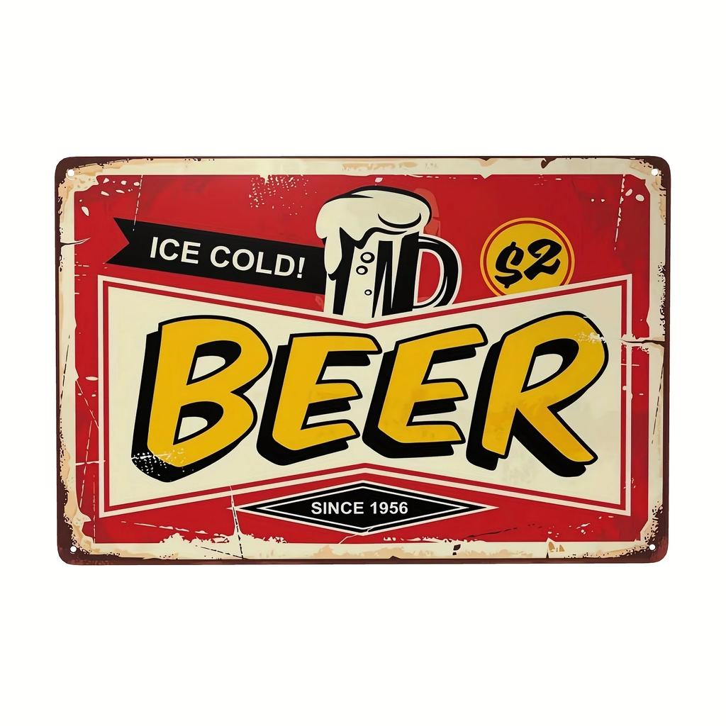 FJ Vintage Bar Signs Bar Decor Funny Bar Open Metal Signs for Home Bar Man Cave Decor Signs 20x30 Cm Retro Bar Metal Iron Signs