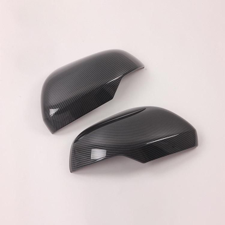 2019 L200/TRITON-ABS Carbon Fiber Pattern Rearview Mirror Decorative Cover
