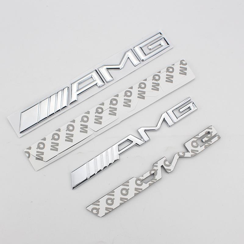 3D Metal AMG Logo Emblem Letters Car Trunk Badge For Mercedes Benz W204 W205 W176 W177 W212 W213 AMG Sticker Accessories