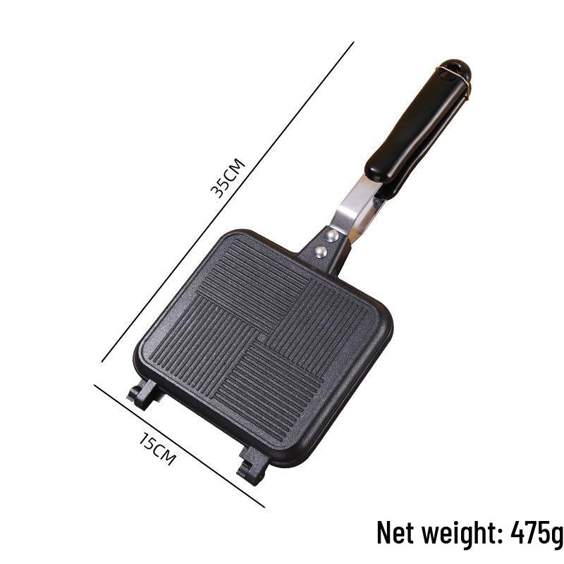 

Introducing the Double-Sided Striped Grill Pan – perfect for sandwiches, steaks, and eggs. Fine Stripe Sandwich чёрный