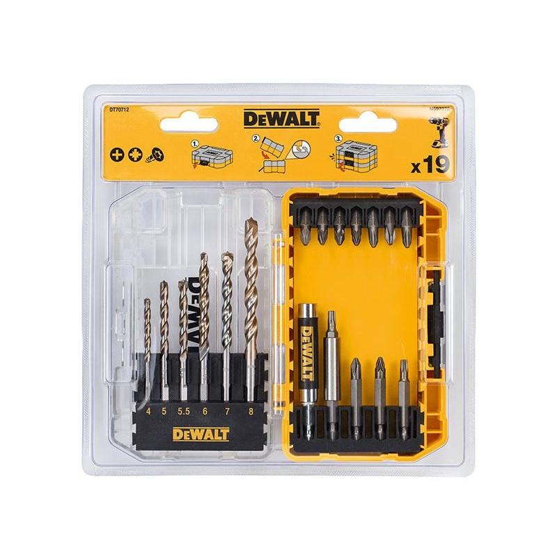 Dewalt Power Tools Dt70712 Extreme Masonry Drill Drive Set, 19 Piece