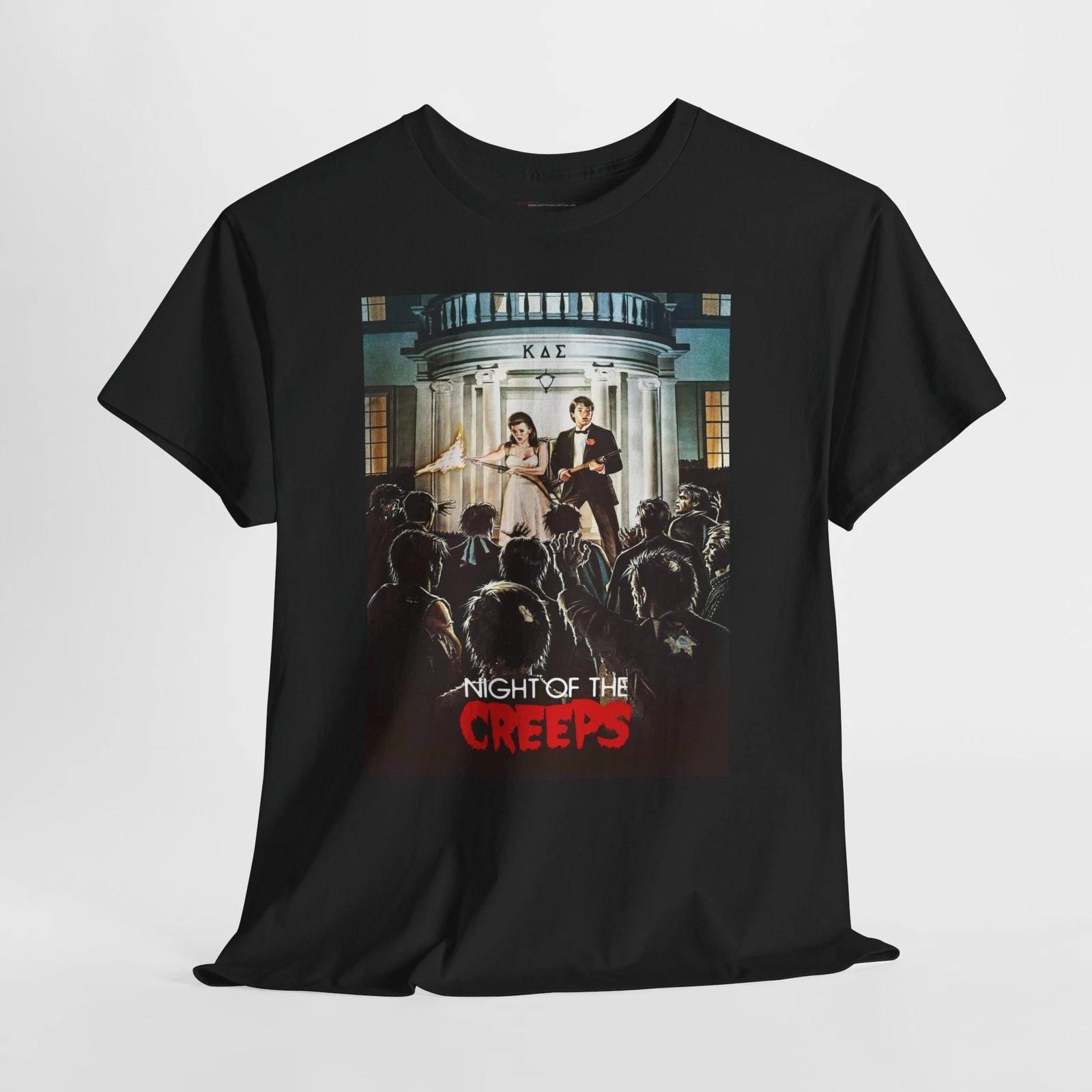 Night of the Creeps 1986 Retro Movie Poster Horror Unisex Graphic T-Shirt XL