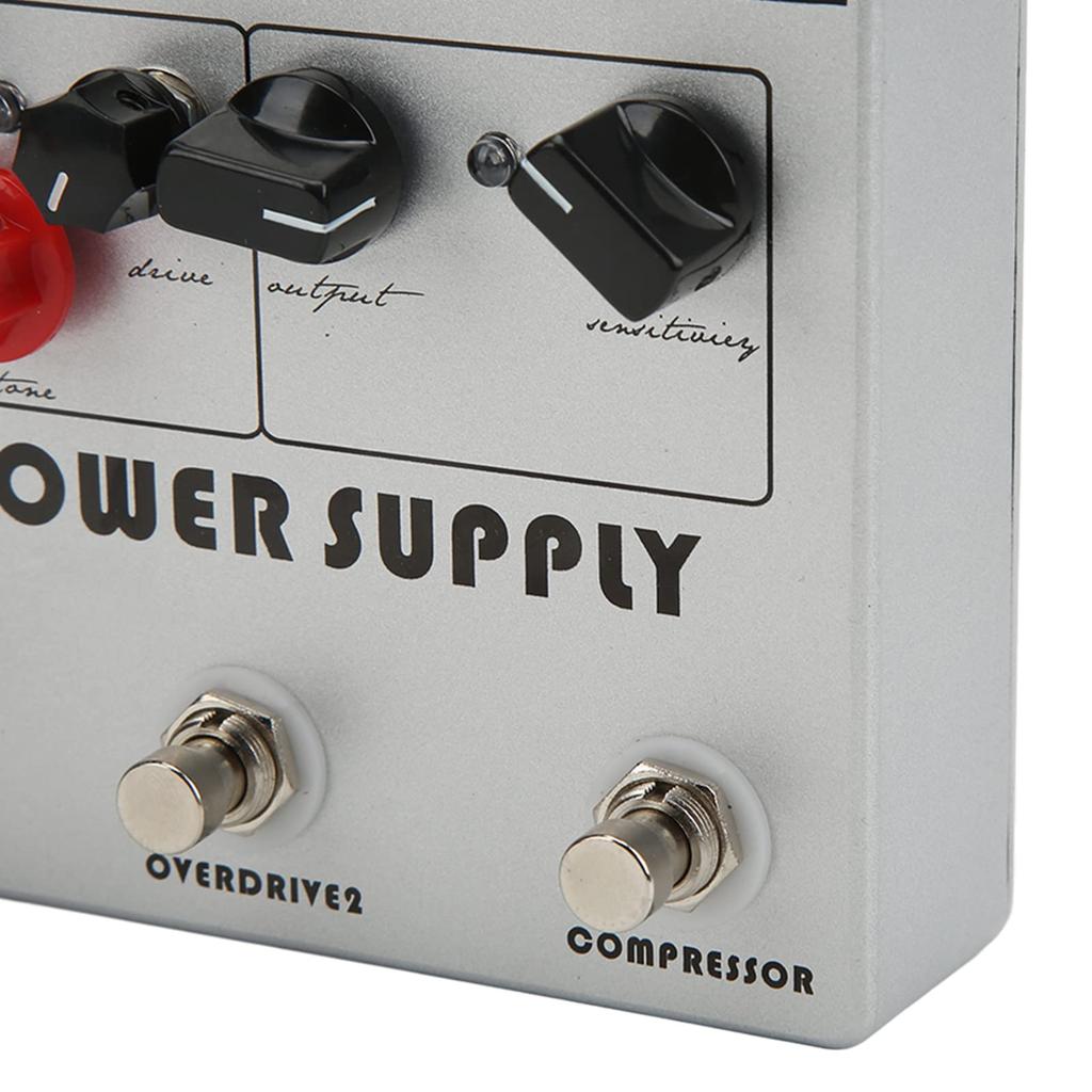 Guitar Multi-Effects Pedal with 8 Outputs, Guitar Combination Effects, Overdrive, Low Peak Mode, DC 9V Compatible, for Guitarists