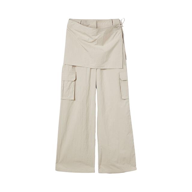 Wrap (Set-Bottoms) Wrap Skirt Cargo Wide Pants Aq1Wp268