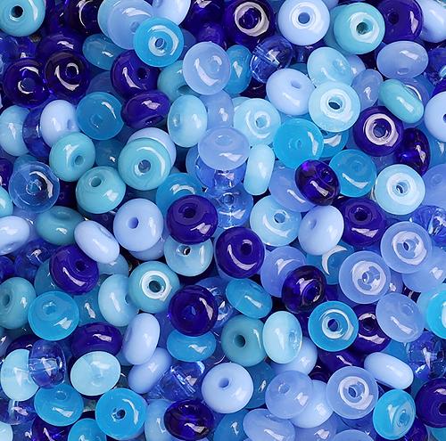 

50-55pcs 6x3mm Multicolor Glass Seed Beads Round Loose Wheel Spacer Beads for Jewelry Making Diy Bracelets Earrings Accessories