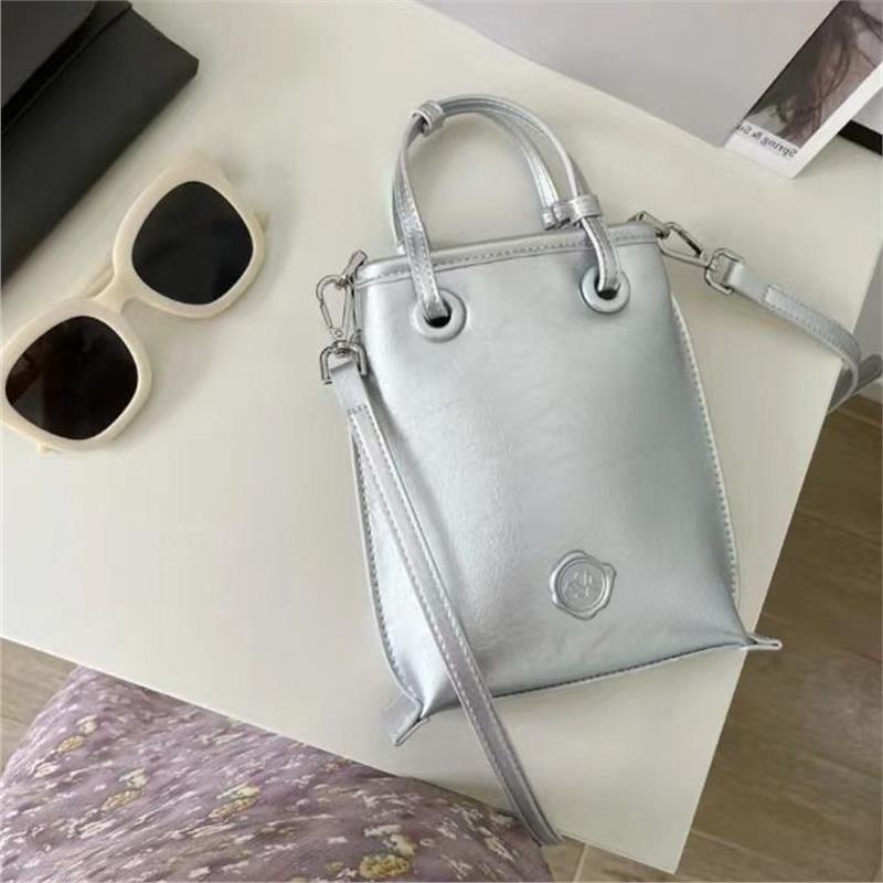 

Сумка женская Happy Dopamine Сумка женская 2024 Новая сумка Сумка через плечо Сумка через плечо серебряный